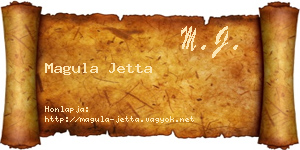 Magula Jetta névjegykártya